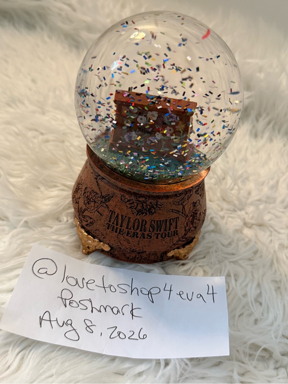 Official Taylor Swift The Eras Tour Acoustic Piano Snow Globe NIB